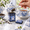 Kameleon KulinarnyPUSZKA METALOWA herbatę GRANATOWA PORCELANA TEA 25g