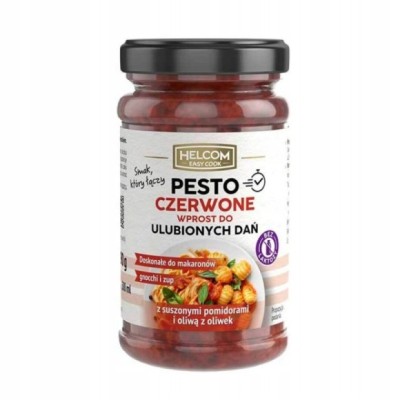 Helcom PESTO CZERWONE DO DAŃ Z SUSZONYMI POMIDORAMI i OLIWĄ