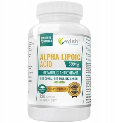 Wish ALPHA LIPOIC ACID 600mg Kwas ALFA LIPONOWY