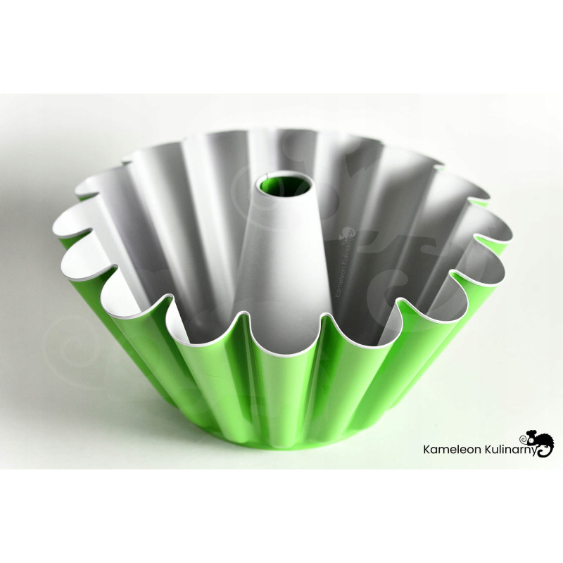 FORMA z tuleją BLACHA DO pieczenia BABKI BABKA fi 23cm SNB nonstick zielona