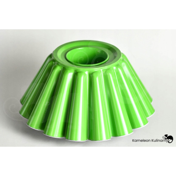 FORMA z tuleją BLACHA DO pieczenia BABKI BABKA fi 23cm SNB nonstick zielona FORMA z tuleją BLACHA DO pieczenia BABKI BABKA fi 23cm SNB nonstick zielona