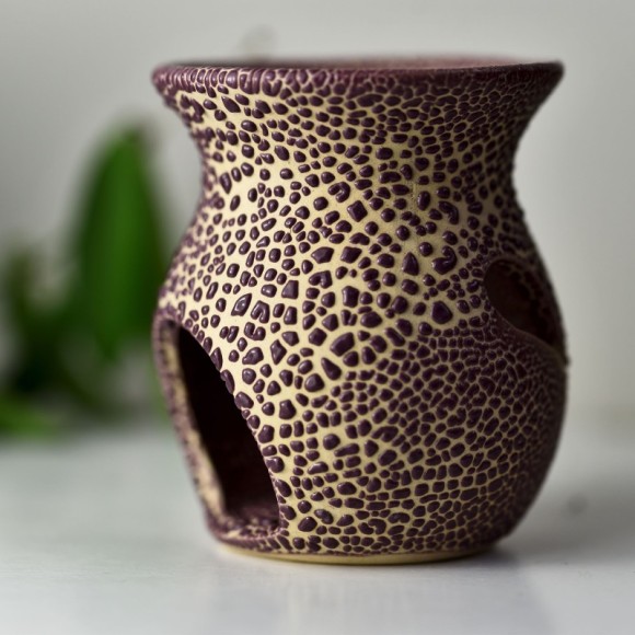 KOMINEK CERAMICZNY do olejków i wosków W KROPKI