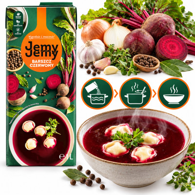 JEMY JEMY Profi - ZUPA - BARSZCZ CZERWONY w kartoniku 1L