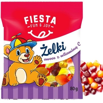 Fiesta ŻELKI owocowe z witaminą C 80g