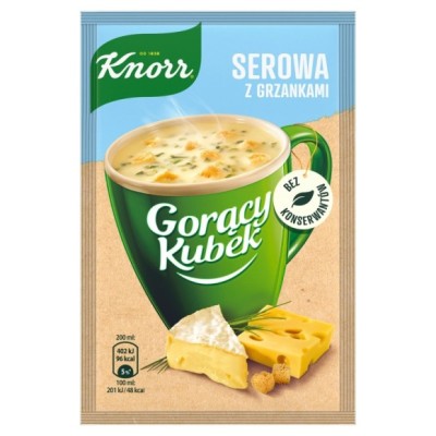 KNORR GORĄCY KUBEK SEROWA Z GRZANKAMI 22G