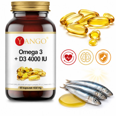 YANGO OMEGA 3 + D3 4000 IU 60 kapsułek