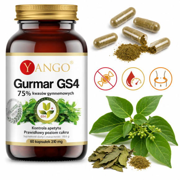Yango GURMAR GS4 wsparcie KONTROLA APETYTU METABOLIZM  60 kapsułek