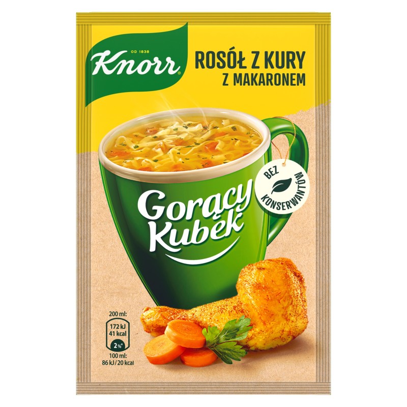 KNORR GORĄCY KUBEK ROSÓŁ Z KURY 12G