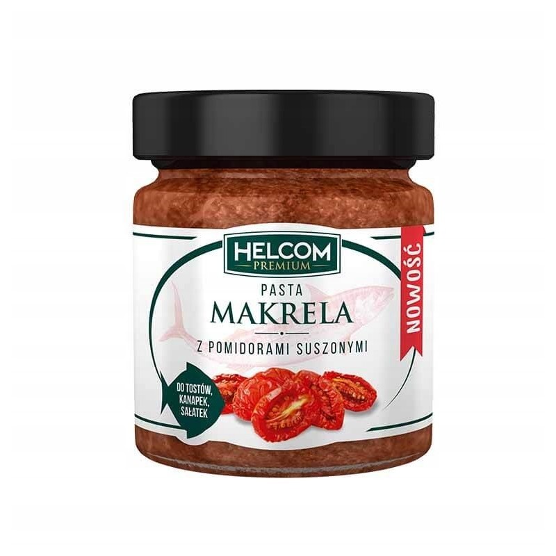 Helcom PASTA MAKRELA Z POMIDORAMI SUSZONYMI 180g 225ml do