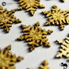 GWIAZDKA ŚNIEŻYNKA DREWNIANA Z DREWNA ZAWIESZKA DEKORACJA ŚWIĘTA 5cm x 8szt
