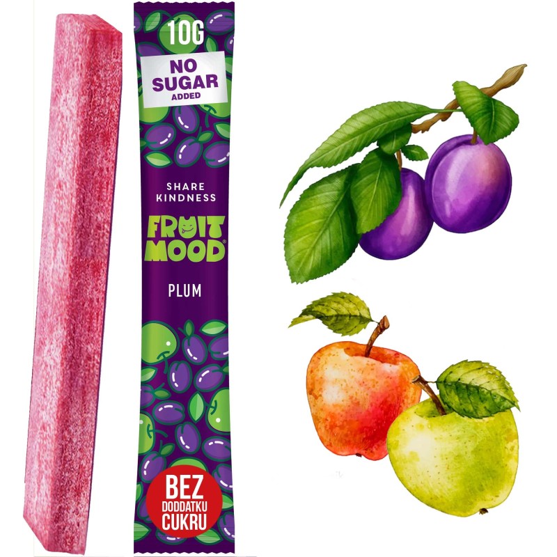 FRUIT MOOD baton batonik owocowy bez dodatku ŚLIWKA 10g