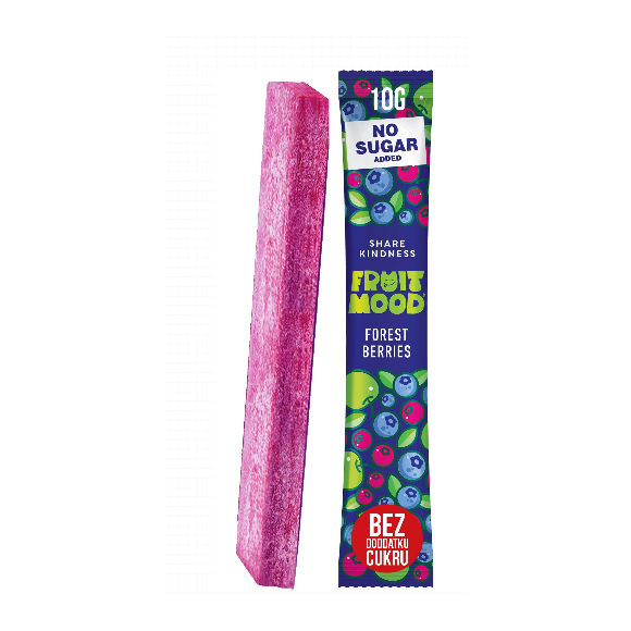 FRUIT MOOD baton batonik owocowy bez dodatku OWOCE LEŚNE 10g