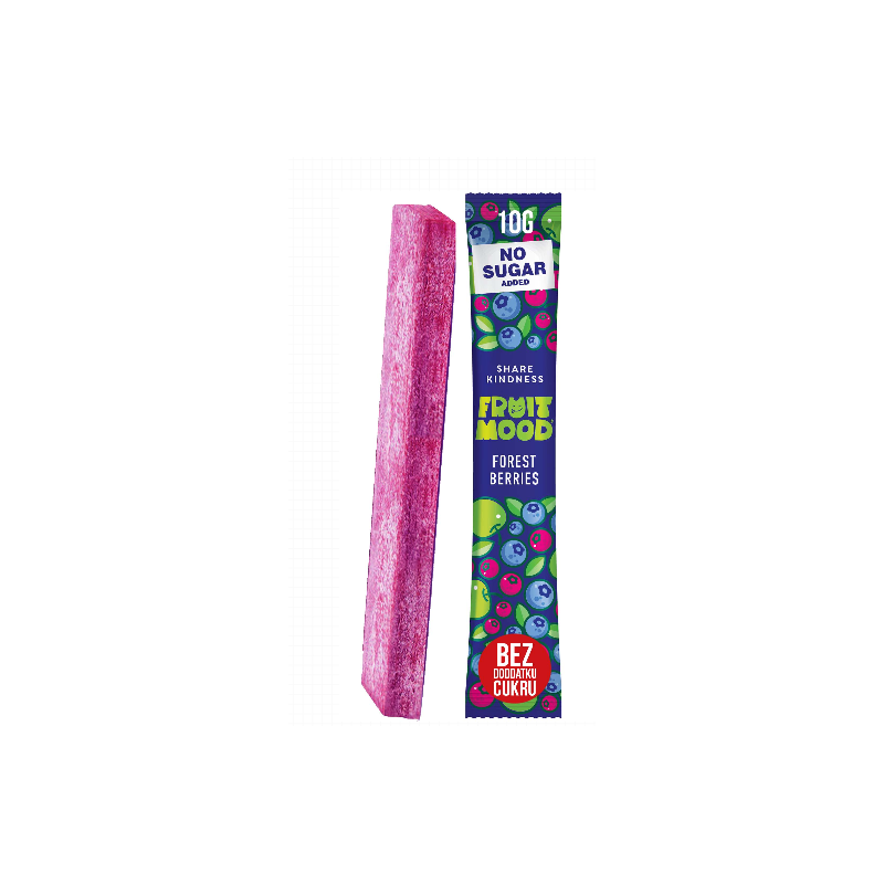 FRUIT MOOD baton batonik owocowy bez dodatku OWOCE LEŚNE 10g