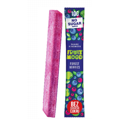 FRUIT MOOD baton batonik owocowy bez dodatku OWOCE LEŚNE 10g