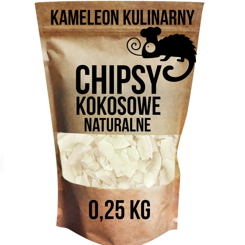 KAMELEON KULINARNY CHIPSY KOKOSOWE NATURALNE 250g