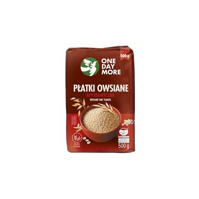 OneDayMore Płatki owsiane błyskawiczne 500g
