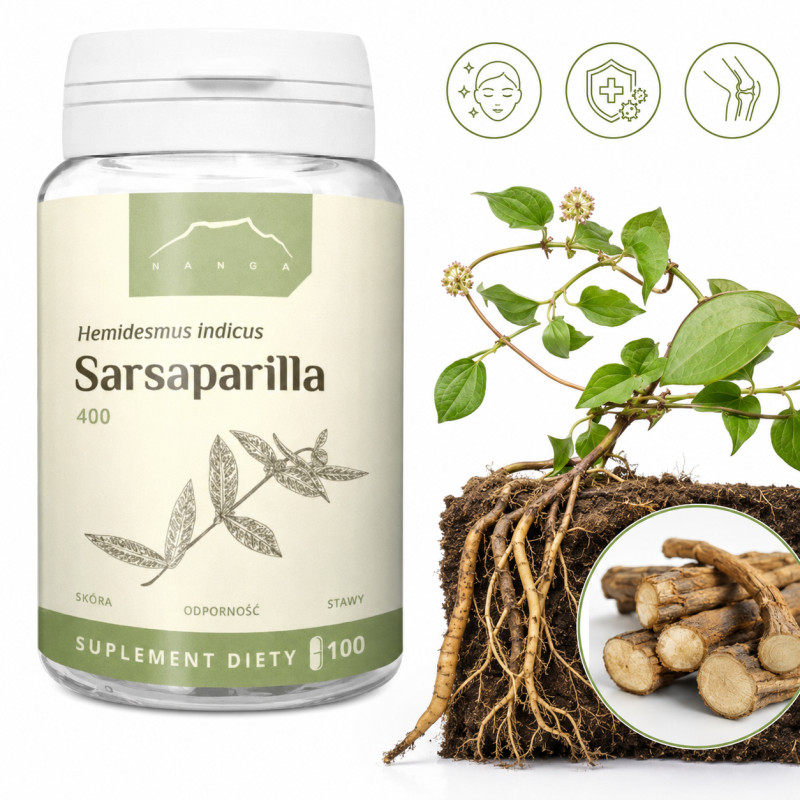 Nanga SARSAPARILLA 400 mg 100 kapsułek