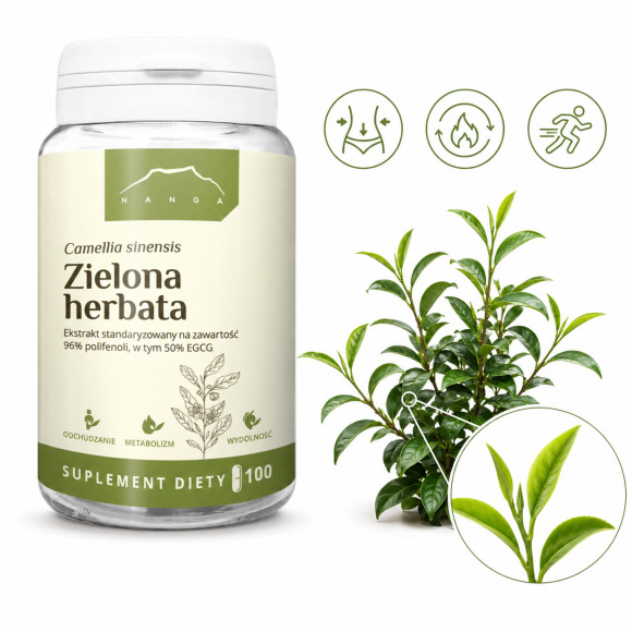 Nanga ZIELONA HERBATA ekstrakt 400mg 100 kapsułek
