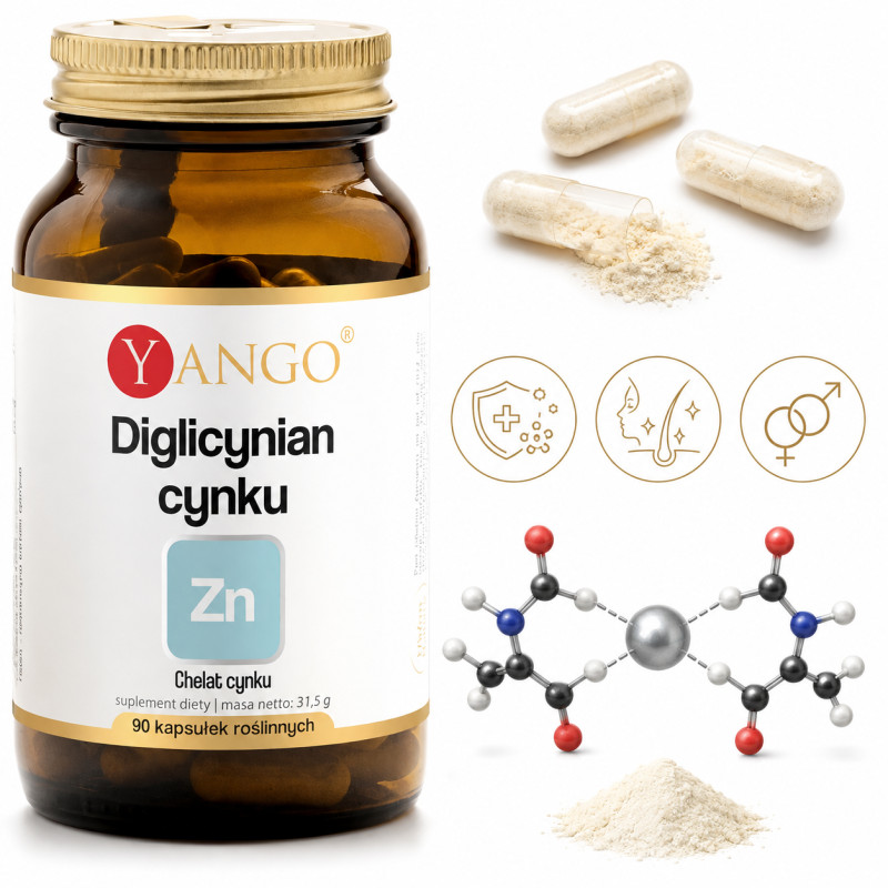 Yango DIGLICYNIAN CYNKU 90 kapsułek
