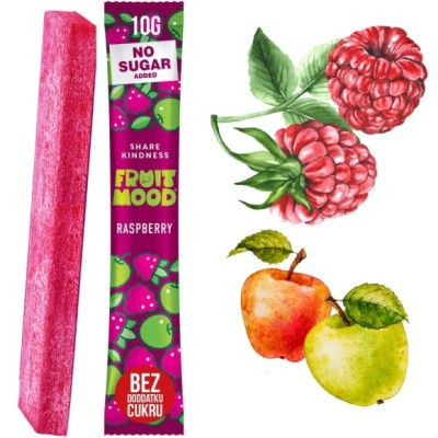 FRUIT MOOD baton batonik owocowy bez dodatku MALINA 10g