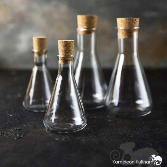 KARAFKA SZKLANA Z KORKIEM na OLEJ OCET 100ml 2szt KARAFKA SZKLANA Z KORKIEM na OLEJ OCET 100ml 2szt