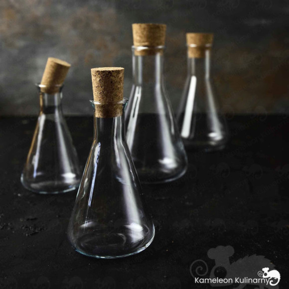 KARAFKA SZKLANA Z KORKIEM na OLEJ OCET 100ml 2szt KARAFKA SZKLANA Z KORKIEM na OLEJ OCET 100ml 2szt
