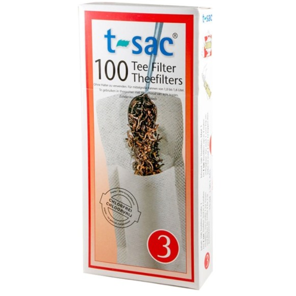 T-SAC FILTRY DO HERBATY papierowe ROZMIAR 3 - DUŻE 100szt