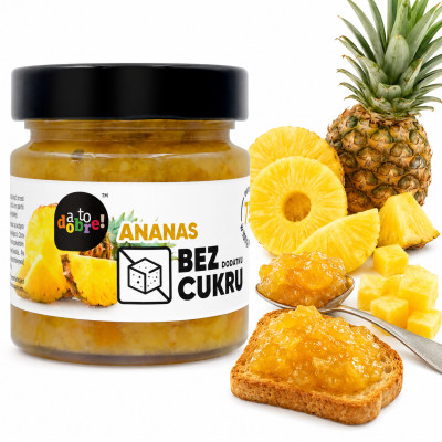 A to Dobre Ananas! - dżem 100% owoców bez dodatku cukru 195g