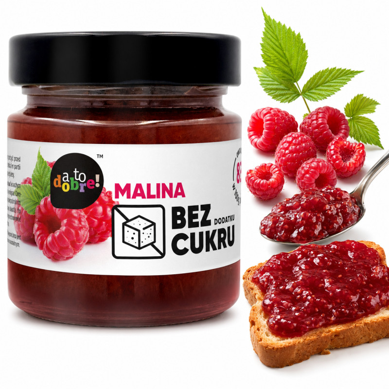 A to Dobre Malina! - dżem 100% owoców bez dodatku cukru 195g
