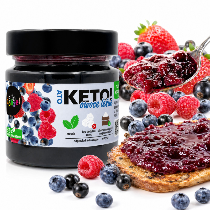 A to Dobre KETO Konfitura Owoce Leśne 31kcal 200g