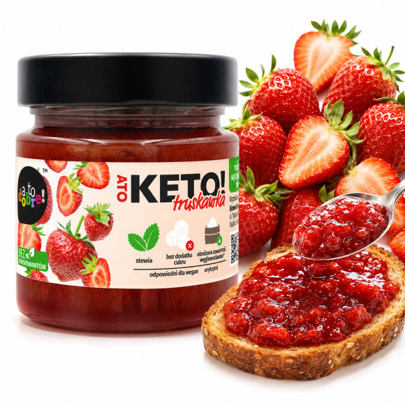 A to Dobre KETO Konfitura Truskawka 21kcal 200g
