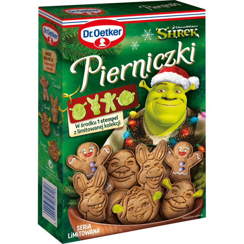 Dr.Oetker PIERNICZKI SHREK mieszanka do wypieku 260g seria limitowana