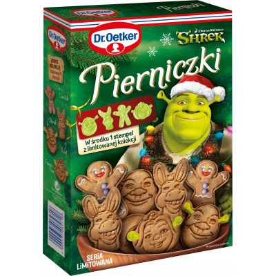 Dr.Oetker PIERNICZKI SHREK mieszanka do wypieku 260g seria limitowana