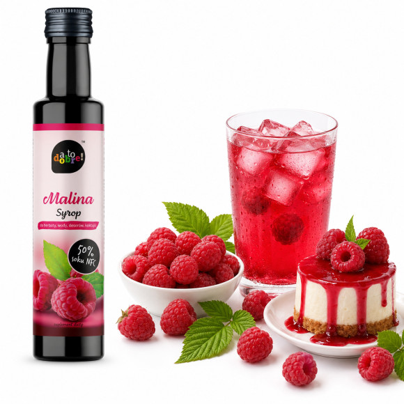 A to Dobre! SYROP MALINA z dodatkiem witaminy C 250ml