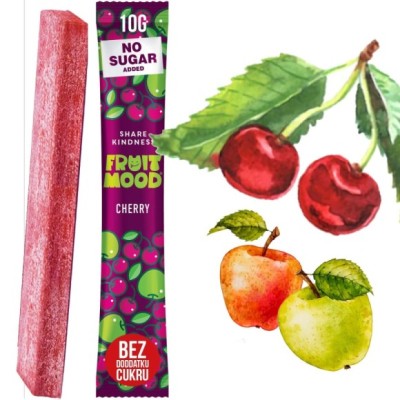 FRUIT MOOD baton batonik owocowy bez dodatku WIŚNIA 10g