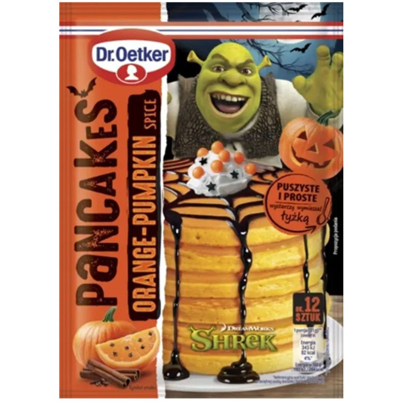 Dr.Oetker PANCAKES SHREK ORANGE PUMPKIN SPICE  NALEŚNIKI 165g