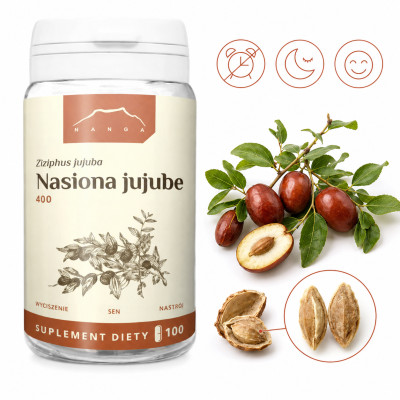 Nanga Nasiona JUJUBE EKSTRAKT wsparcie SEN REGENERACJA MÓZGU 100 KAPSUŁEK