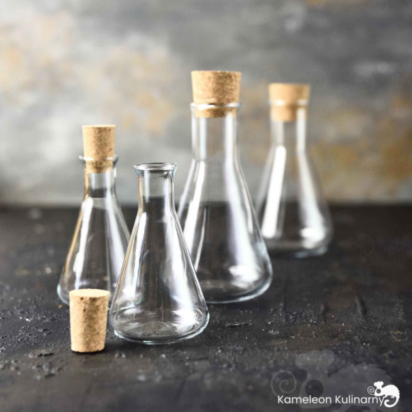 KARAFKA SZKLANA Z KORKIEM na OLEJ OCET 250ml 2szt KARAFKA SZKLANA Z KORKIEM na OLEJ OCET 250ml 2szt