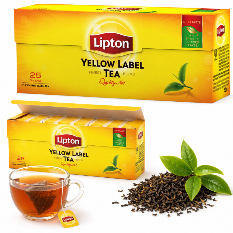 Lipton HERBATA CZARNA EKSPRESOWA 25 torebek 50g