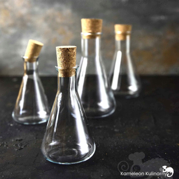 KARAFKA SZKLANA Z KORKIEM na OLEJ OCET 250ml 2szt KARAFKA SZKLANA Z KORKIEM na OLEJ OCET 250ml 2szt