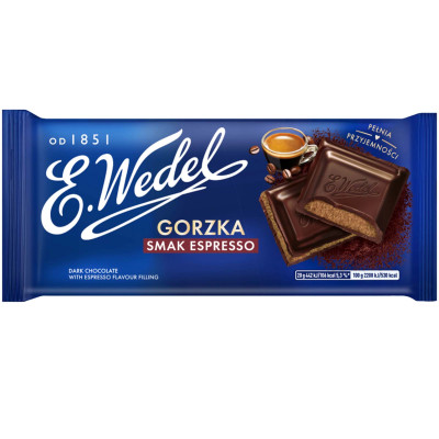 Wedel CZEKOLADA GORZKA Z NADZIENIEM ESPRESSO 100g
