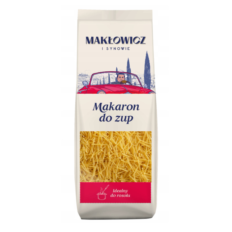 Makłowicz MAKARON JAJECZNY z pszenicy durum NITKI 250G
