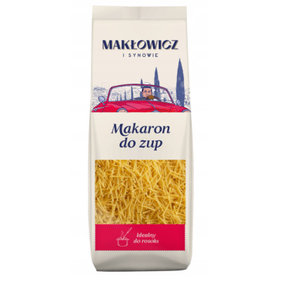 Makłowicz MAKARON JAJECZNY z pszenicy durum NITKI 250G