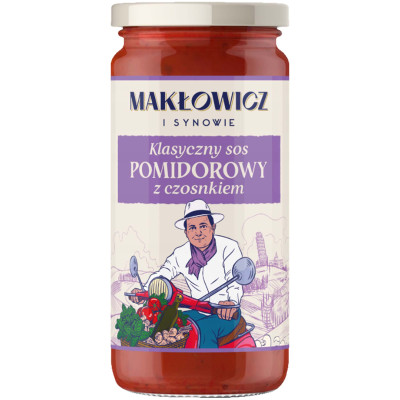 Makłowicz SOS KLASYCZNY POMIDOROWY Z CZOSNKIEM słoik 400G