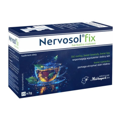 Herbapol NERVOSOL FIX  Melisa Rumianek Lawenda Lipa 20sasz.