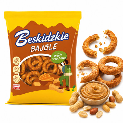 BESKIDZKIE BAJGLE smak KREM pasta Z ORZECHÓW 200g wegańskie