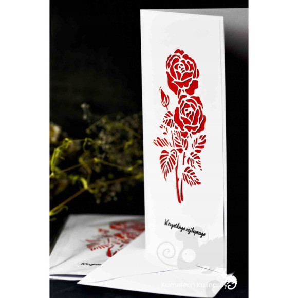 KARTKA OKOLICZNOŚCIOWA handmade RÓŻE najlepszego KARTKA OKOLICZNOŚCIOWA handmade RÓŻE najlepszego