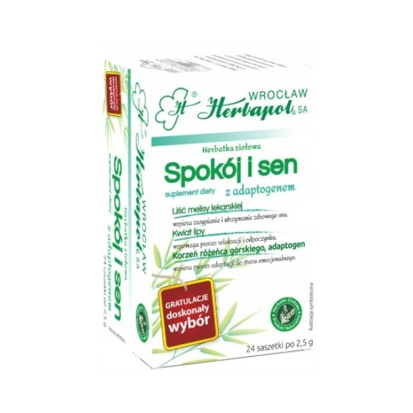 Herbapol HERBATKA ZIOŁOWA SPOKÓJ I SEN + ADAPTOGEN Melisa