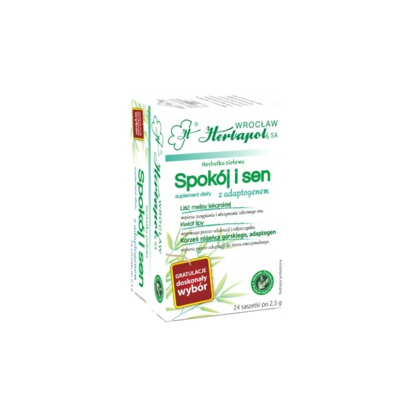 Herbapol HERBATKA ZIOŁOWA SPOKÓJ I SEN + ADAPTOGEN Melisa