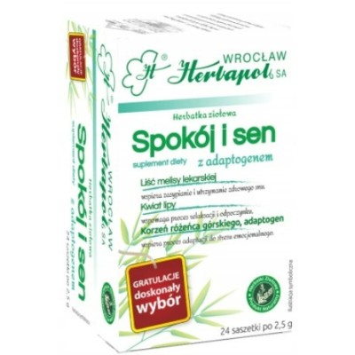 Herbapol HERBATKA ZIOŁOWA SPOKÓJ I SEN + ADAPTOGEN Melisa